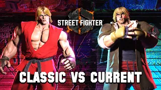 Street Fighter 6 Walkout (Versus) CLASSIC vs CURRENT outfits (All Characters)