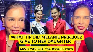 Melanie Marquez shared a tip to her daughter, Michelle Dee, before the competition