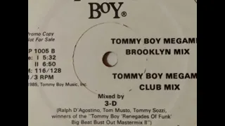 3-D Tommy Boy Megamix - (Brooklyn Mix) Rare Limited Edition Red