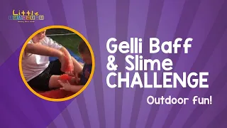 Gelli Baff & Slime Challenge Outdoor for Kids! | Messy Play Toy Hunt