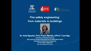 Fire Safety Engineering: From materials to buildings by Dr. Kate Nguyen