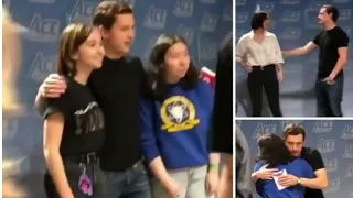 TOM HOLLAND MEETS  WITH FANS