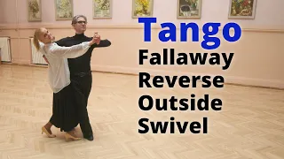 How to Dance Tango Fallaway Reverse Slip Pivot Outside Swivel