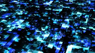 Futuristic Digital Data Stream Flow in Blue Cyberspace Network 4K DJ Visuals Loop Background