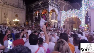 Festa San Sebastiano Acireale 500 anni: trionfale entrata