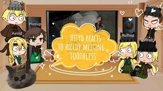 How to train your dragon (HTTYD) reacts to future/Hiccup meeting toothless/Gacha cub