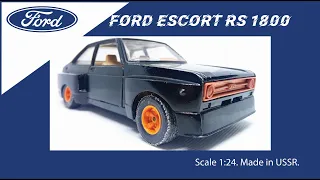 FORD ESCORT RS 1800 Масштабная модель СССР  1:24 #diecast #ford #escort #fordescort #car #римейк