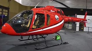 New Bell 505 Jet Range X SN.65288 HB-ZWE Mountainflyers displayed at European Rotors 2021