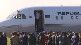 SEE HOW PRESIDENT UHURU WAS SEEN OFF BY SAMIA SULUHU AFTER COMPLETING HIS TWO-DAY STATE VISIT!!