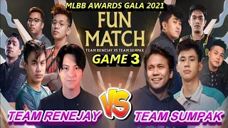 Team RENEJAY (Daniel Padilla, DOGIE) vs. Team SUMPAK (Yael Yuzon, Z4PNU) Game 3 - MLBB 5 Anniversary