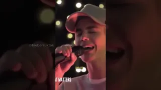 Justin singing all that matters 2013, 2015, 2021