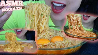 EATING CHEESY RICE CAKE CHEESY NOODLE *SPICY NOODLE SOUP ALL DAY (ASMR SOUNDS) NO TALKING | SAS-ASMR