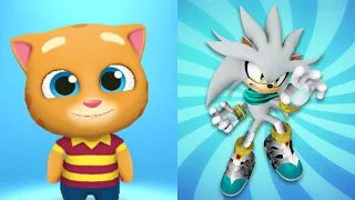 Talking Tom Gold Run Talking Ginger vs Sonic Dash Silver