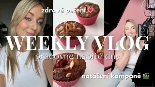 TÝDENNÍ VLOG | střípky z pracovního týdne, natáčení v Brně & zdravé pečení | Veronika Duží