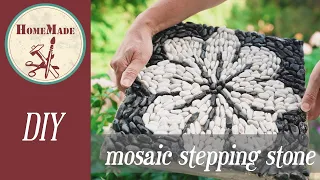 DIY | Pebble mosaic stepping stone | Kieselstein - Mosaik - Trittplatte