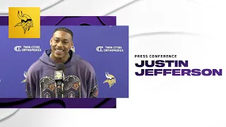 Justin Jefferson on Signing His New Deal, Being The Team Leader, Working With J.J. McCarthy and More