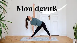 Yoga Mondgruß 30 Minuten | 4x Chandra Namaskar | Mittelstufe & geübte Anfänger