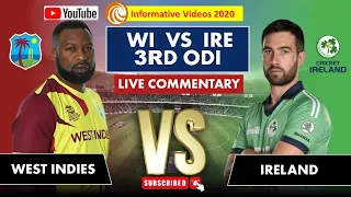 🔴LIVE:  West Indies vs Ireland | West Indies vs Ireland | 3rd ODI Match | Live Scorecard and Updates