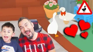 HEYKEL KAZ TAKLİDİ YAPTIK KOMŞULARI ÇILDIRTTIKI! | EGEMEN KAAN İLE UNTITLED GOOSE GAME OYNUYORUZ