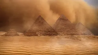 Гигантская песчаная буря обрушилась на Египет. Небо над Каиром окрасилось в оранжевый цвет