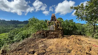 EXTRIM! Bulldozer CAT D6R XL Repair of Abandoned Roads on Mount Mistery