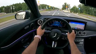 Mercedes Benz E Class W213 2 0 220d 194 HP   POV Test Drive