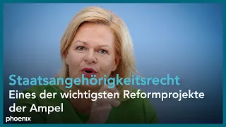 Neues Staatsangehörigkeitsrecht: Vorstellung durch Bundesinnenministerin Nancy Faeser