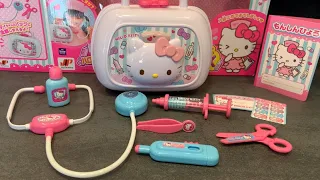 12 minutes Satisfying with Unboxing Hello Kitty Sanrio Nurse Set Deluxe DX | ASMR