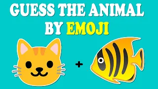 Guess The Animal by Emoji 🐈 🐶 | Emoji Quiz