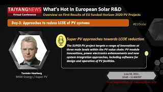 Torstein Haarberg, BNW-Energy: Super PV Approaches towards LCOE Reduction