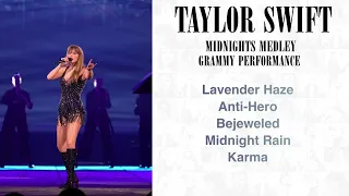 Taylor Swift - Grammy’s Midnights Medley Concept