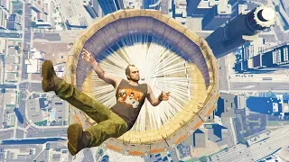 GTA 5 Jumps/Falls Ragdolls Compilation #6 (Euphoria physics - Funny Moments)