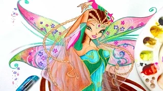 ✿ how to draw winx club flora bloomix ✿ speedpainting