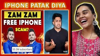 ZAM ZAM ELECTRONICS ROAST! (FREE IPHONE SCAM?) REACTION | Thugesh | Neha M.