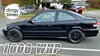 1000 WHP Honda Civic K24 Turbo AWD | Acceleration from 100-200 Km/h & 60-150 mph