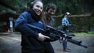 Cris Cyborg shooting guns and more preparing for Kelsey Wickstrum Boxing Fight 1.19.24