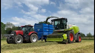 Cumbrian Silage 2024. Lifting 1st cut with Claas Jaguar 960, Valtra & Case-IH team.