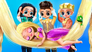 ¿Qué le pasó a Rapunzel? 30 Manualidades DIY de Enredados para Muñecas LOL OMG