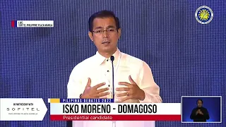 Isko Moreno to respond first to issues on agriculture if elected