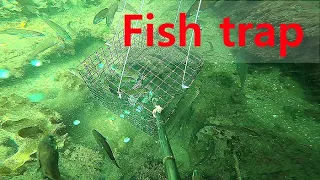 Amazing fish trap. Real underwater full video