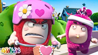 Newt Coaches Fuse to Ride a Bike 🚴 | BEST OF NEWT 💗 | ODDBODS | Funny Cartoons for Kids