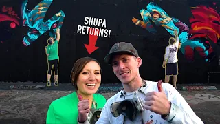 Surprise Powerful Mural Collab w/ French Graffiti Artist!