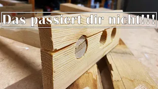 Risse im Holz ... Erklärung und Lösung bei Überblattung, Schwalbenschwanzverbindung und Keilen