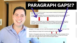 How to remove white space around a paragraph in Word