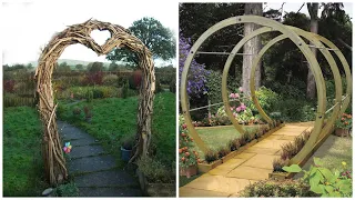 Landscaping Ideas: Garden Arches! 80 beautiful ideas for arches made of wood, metal, and stone!