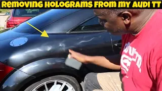 Removing holograms on my Audi TT