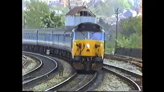 British Rail Network SouthEast 1991-Salisbury with Classes 47, 50, 59, 155 & 158 Sprinter DMU