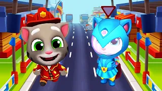 Fireman Tom Vs Blue Wave Angela – Talking Tom Hero Dash Vs Talking Tom Gold Run