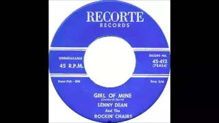 Lenny Dean & Rockin Chairs -  - Memories of Love /Girl of Mine 1959 Recorte 412