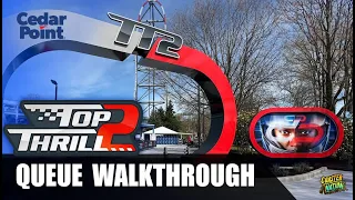 Top Thrill 2 Queue WalkThrough - Cedar Point